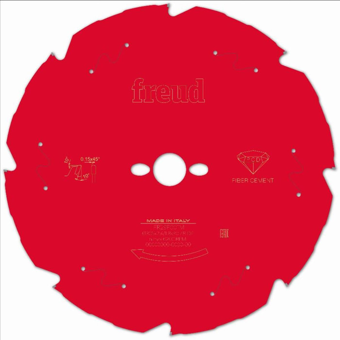 Lame diamant pour scie circulaire portative FREUD - Ø305 2,4/1,8 AL30 Z8 TD 10° - F03FS09851 -FR29F001M