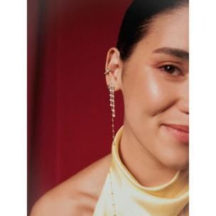 Pendiente Suelto Ear Cuff Hailey Baño Oro