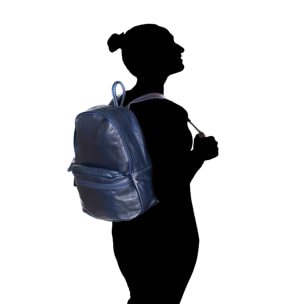 Chicca Borse Borsa Zaino Blu