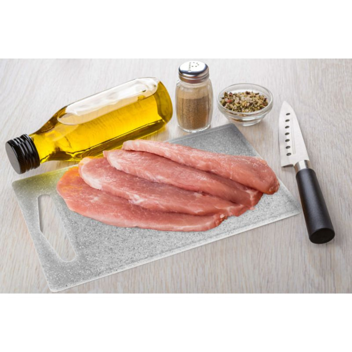 Ensemble 3 planches à découper aspect granit gris Classbach C-SB4012K-GRY