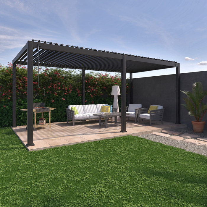 Pergola bioclimatique – Triomphe – 3x6m. aluminium. à lames orientables