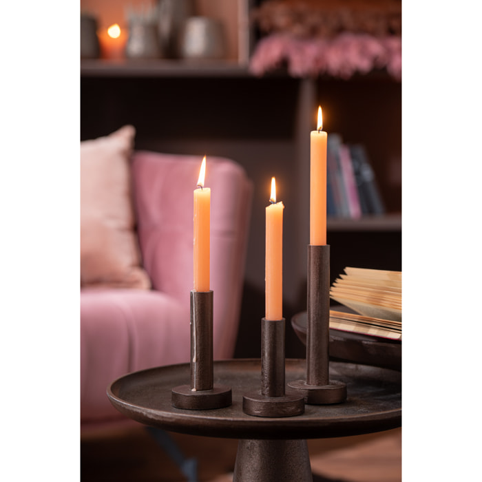 J-Line chandelier Bas Moderne - métal - marron foncé - 3 pièces