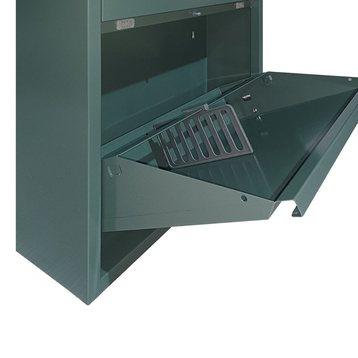 Scarpiera 4 ante 80x14,2x136 cm in metallo verde - Emy