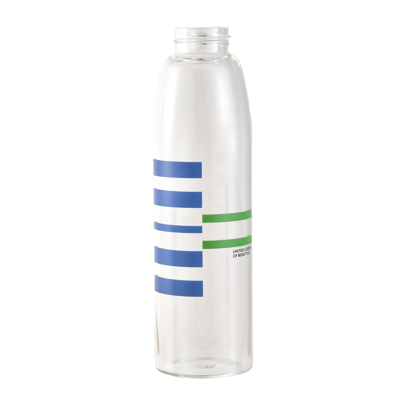 Botella de agua 500ml borosilicato funda azul y tapa de grifo rainbow be