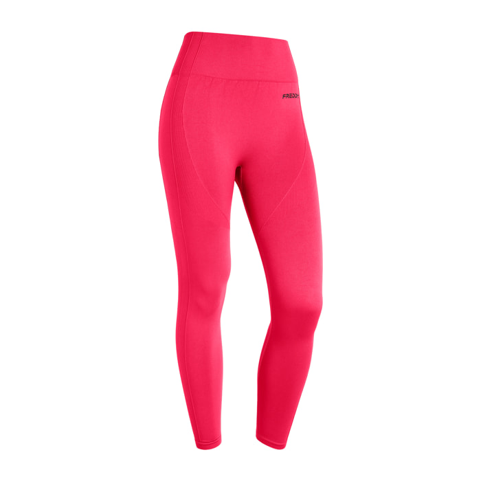 Leggings seamless vita alta 7/8 con dettagli in costina