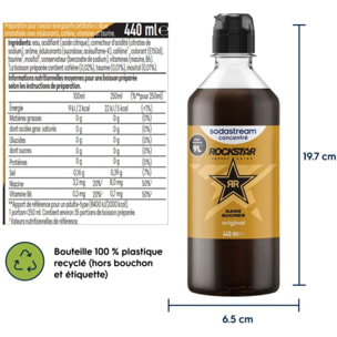 Concentré SODASTREAM ROCKSTAR ORIGINAL SANS SUCRE 440ml