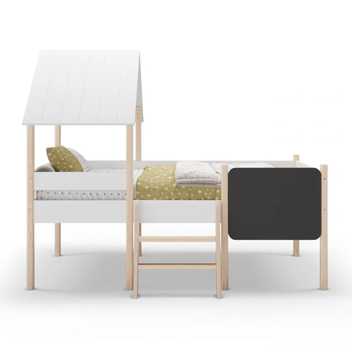 Cama cabaña Mokibed Blanco - Oak Soft