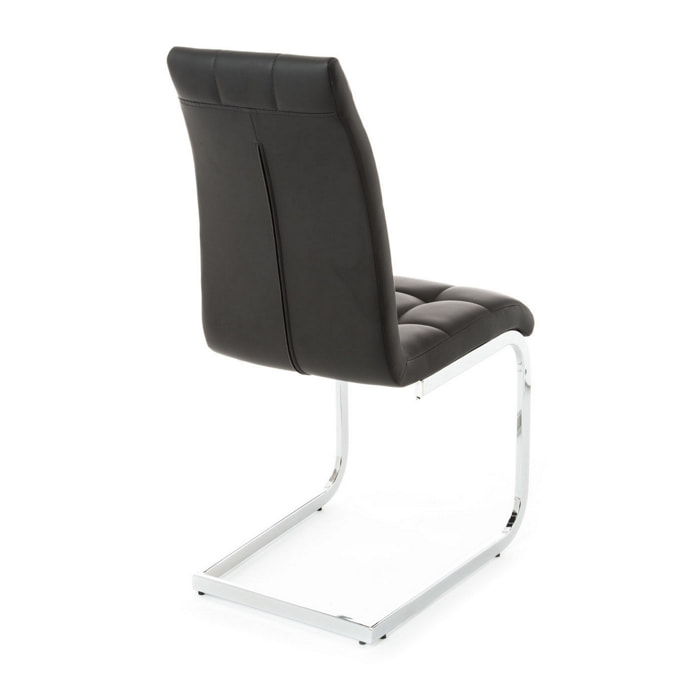 Tomasucci Lot de 4 CHAISES COZY BLACK Noir