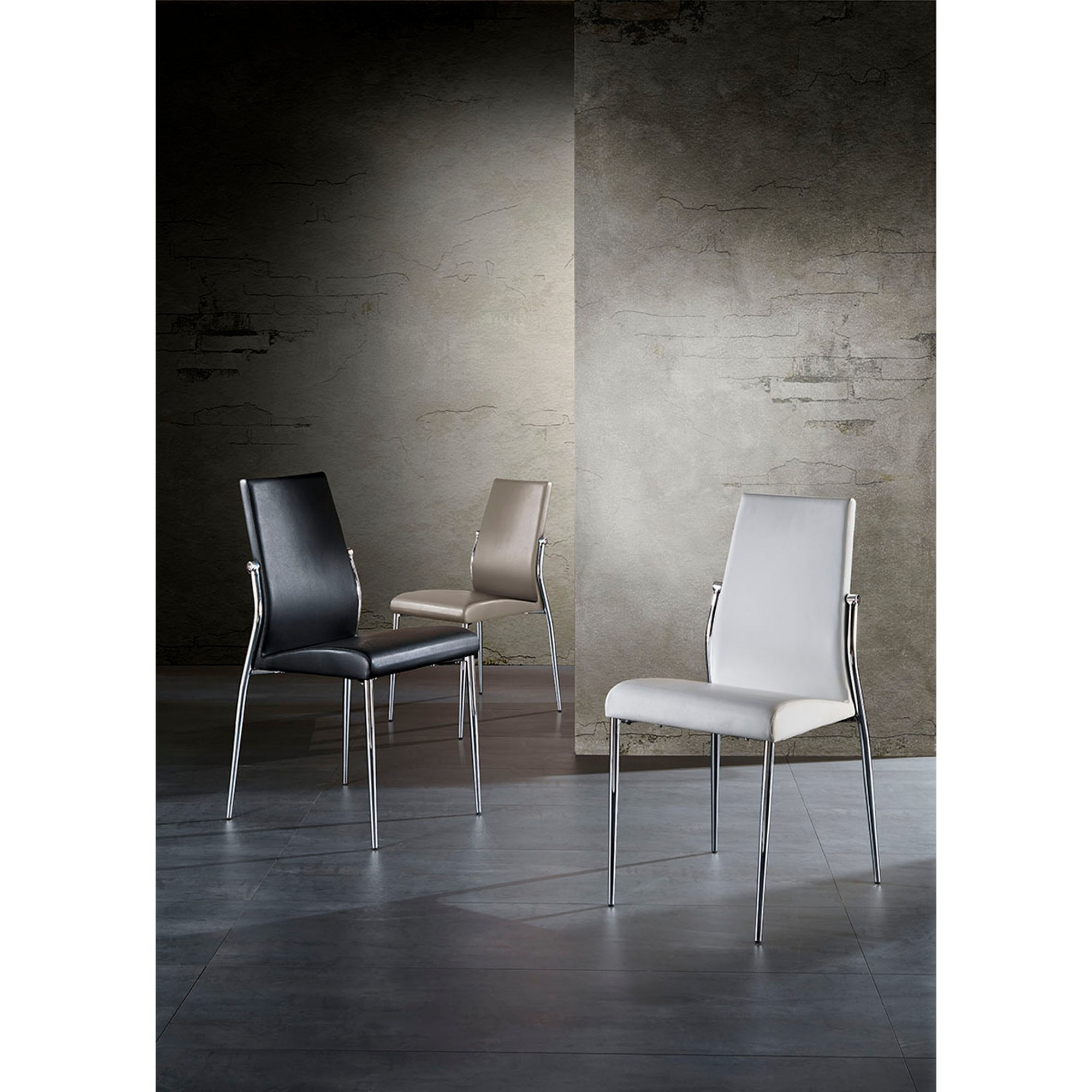 Tomasucci Lot de 4 CHAISES MARGO' WHITE Blanc