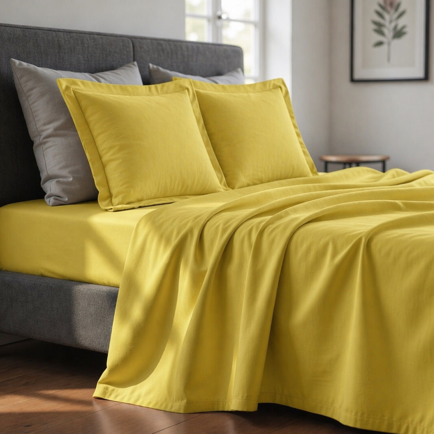 Parure de drap 1 pers 100% coton 57fils + 1 taie gold