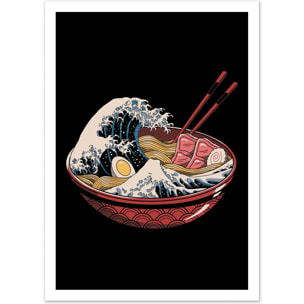 Affiche - The great ramen wave Black version - Vincent Trinidad