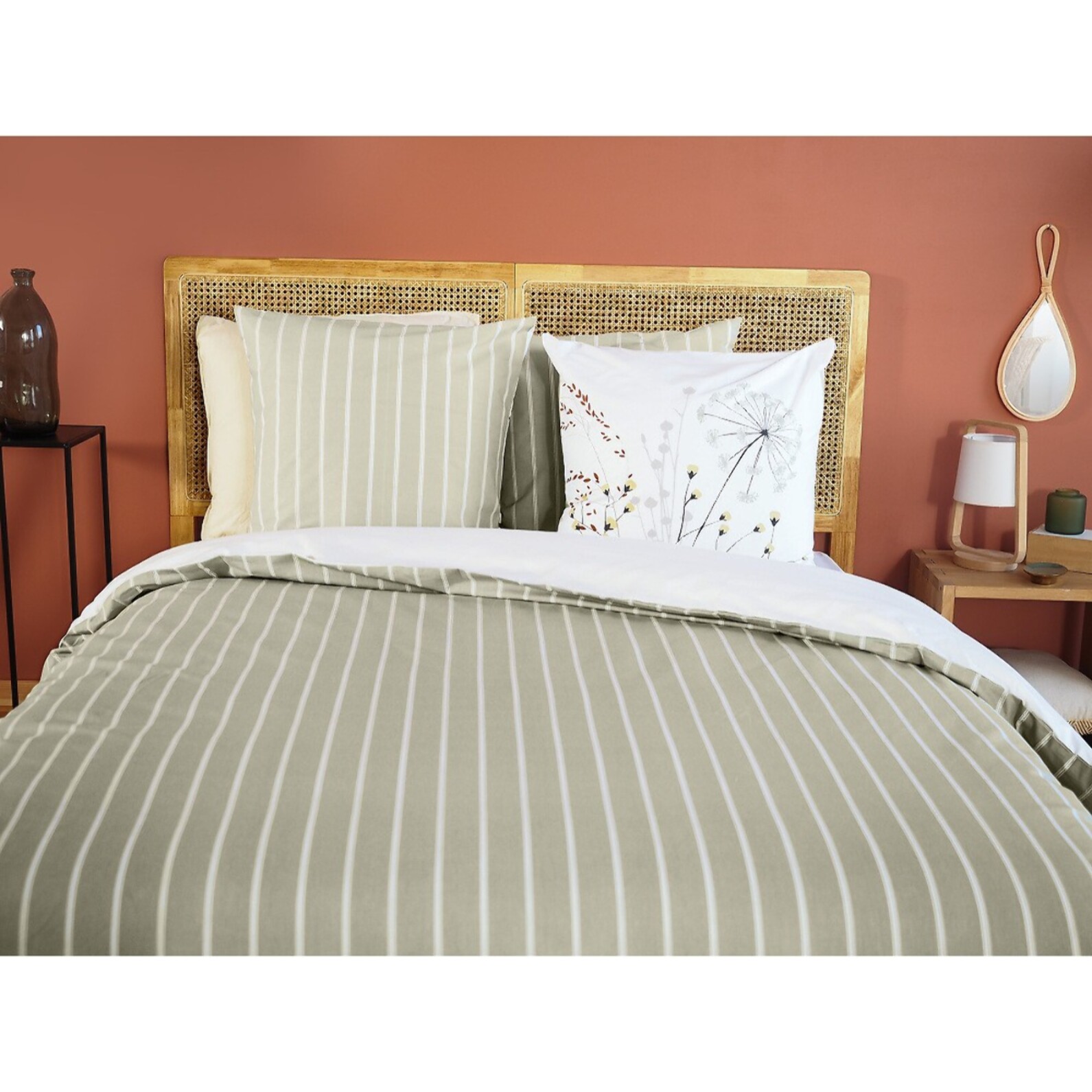 Parure De Couette 3pcs Better Coton Bci Soliflore