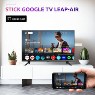 Passerelle multimédia STRONG LEAP-AIR Stick Google TV 4K Chromecast