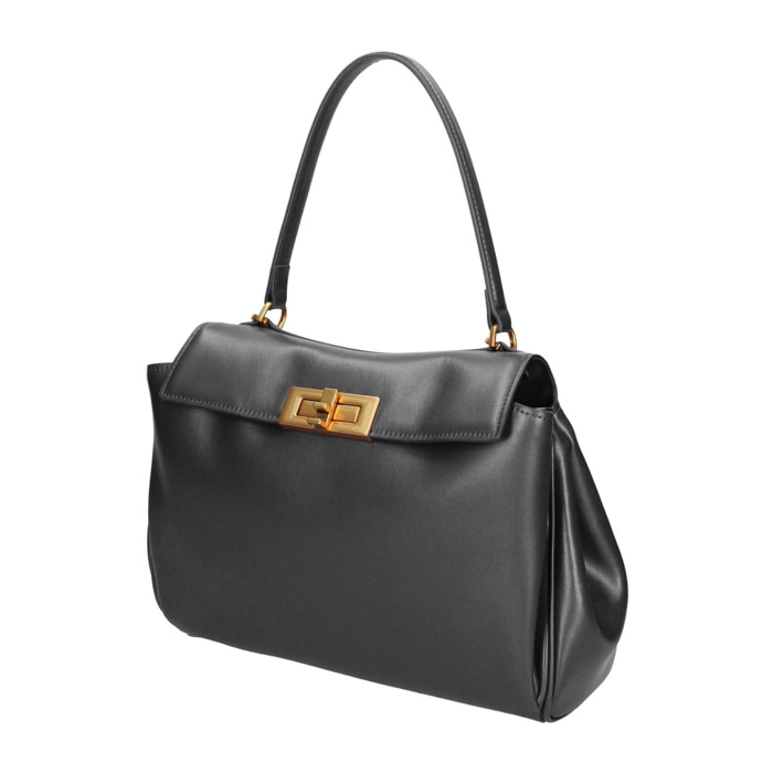 Borsa a mano da donna Made in Italy - Modello Padova - 100% pelle - 28.0 x 19.0 x 8.0 cm