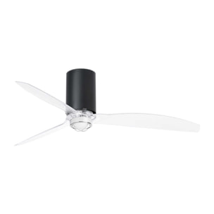 MINI TUBE FAN M LED Ventilatore a soffitto nero opaco/trasparente