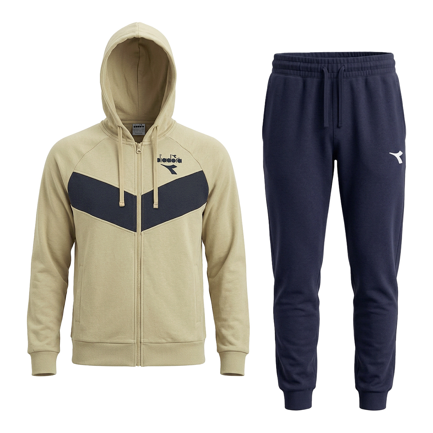 Tuta Uomo DIADORA Cotone French Terry Zip Cappuccio Art.102.182905