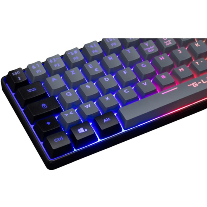 Clavier gamer THE G-LAB KEYZ HYDRO FR GRIS/NOIR