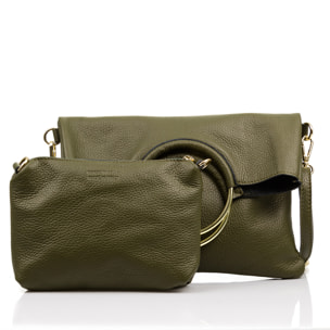 Corinna Borsa a tracolla Donna. Pelle autentica Dollaro