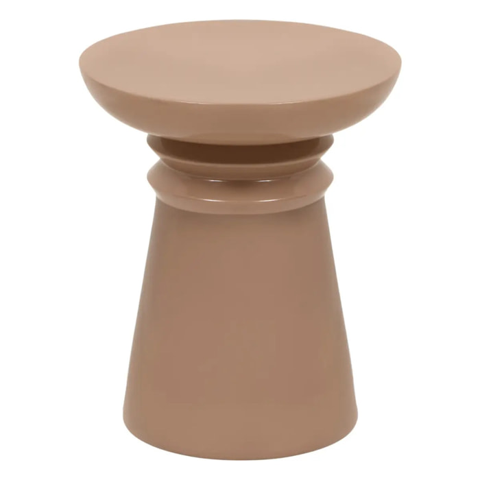 Table d'appoint Jaya ronde D.38cm marron