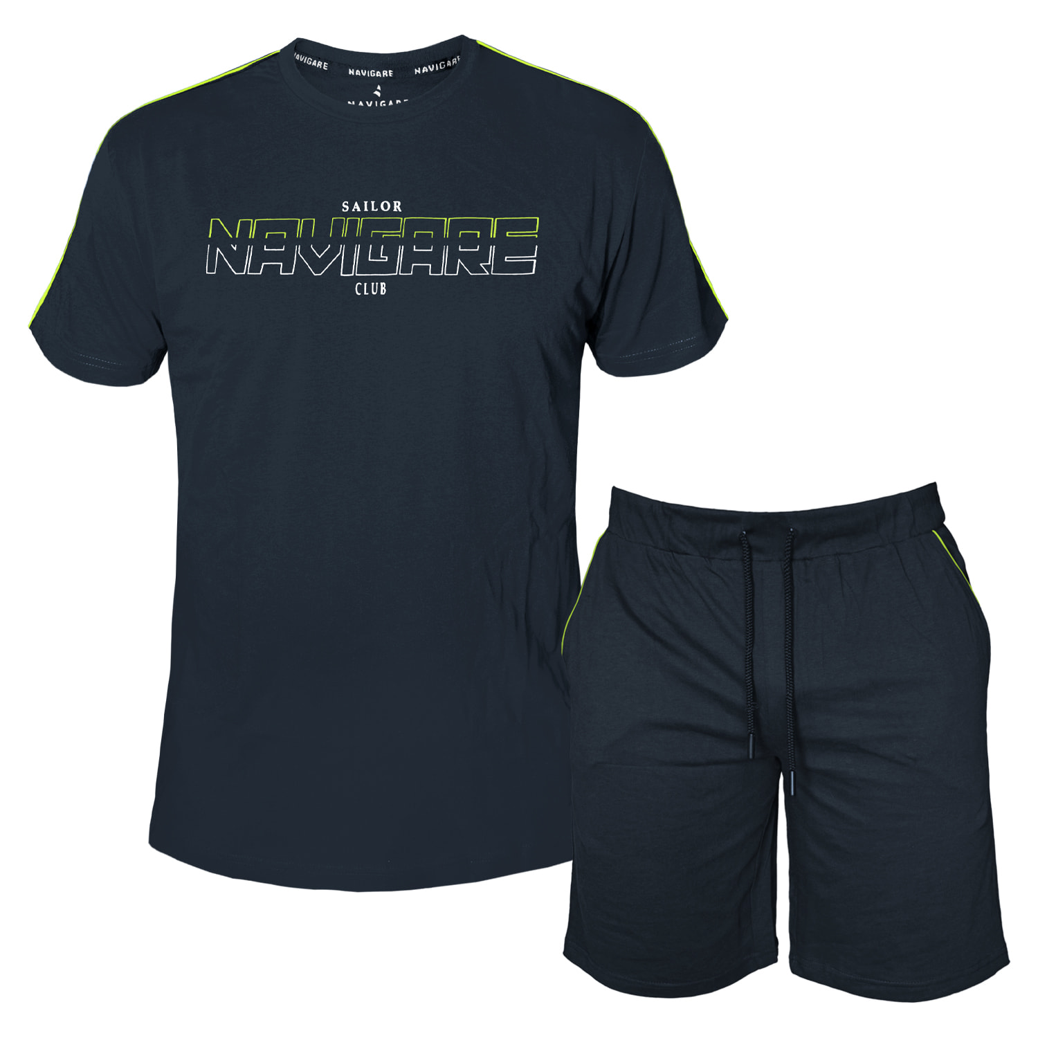 Set Completo Uomo NAVIGARE Cotone Manica Corta