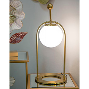 LAMPADA DA TAVOLO GLAMY ARC -B- CM Ø 21X50