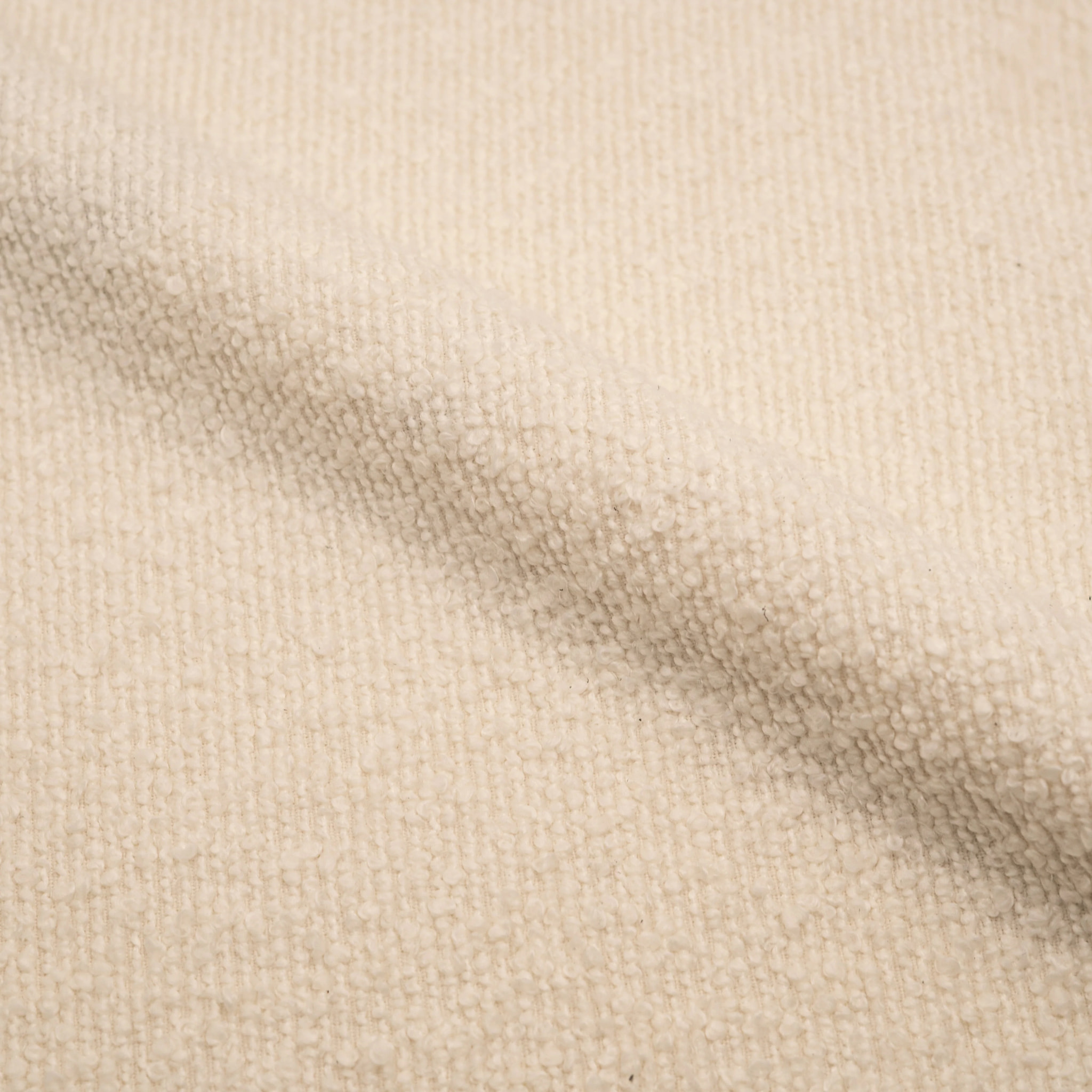 Lot de 2 chaises en tissu bouclé beige - Swan