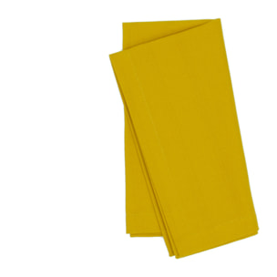 Lot de 6 serviettes de table ARLEQUIN Curry