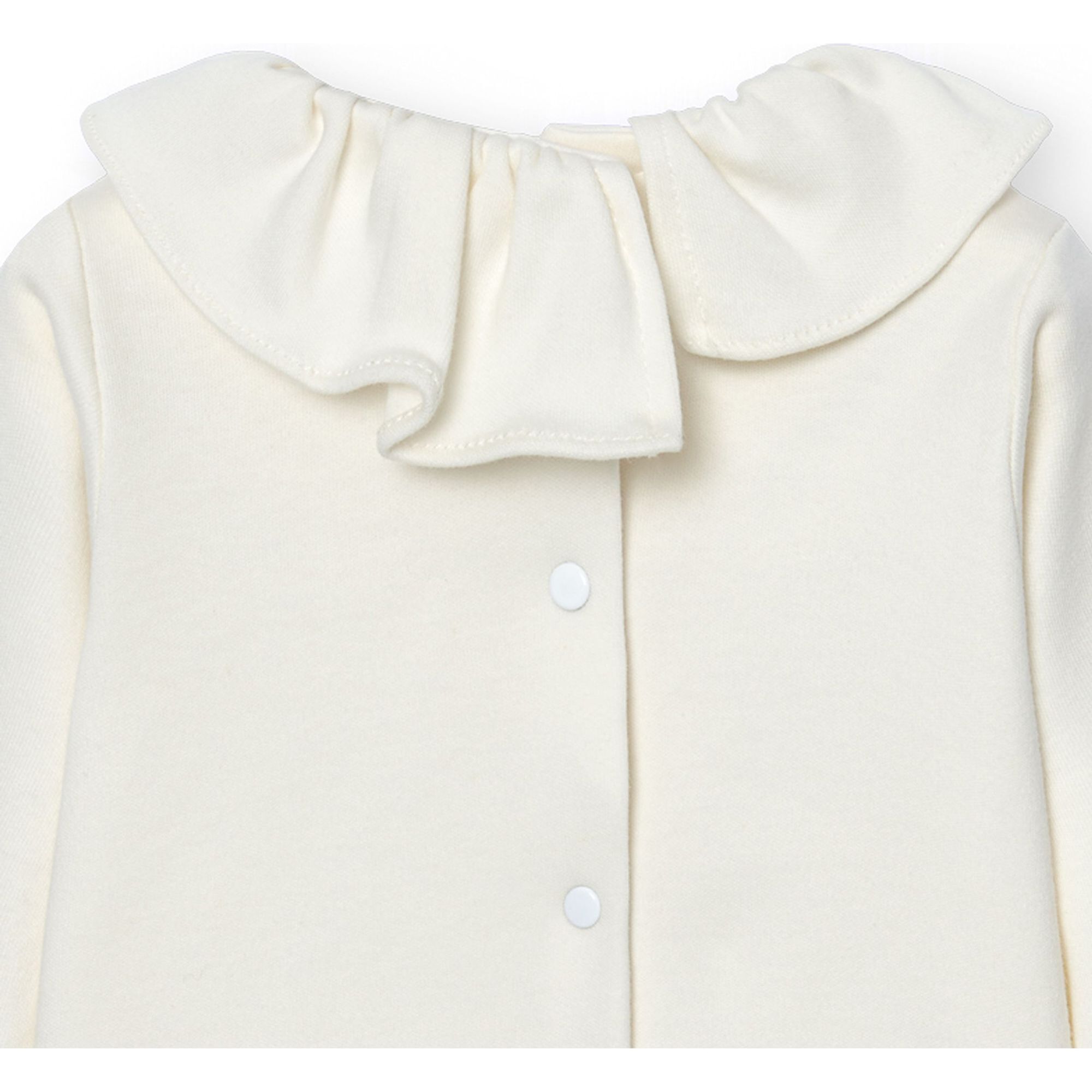 Camiseta bebé manga larga cuello volante