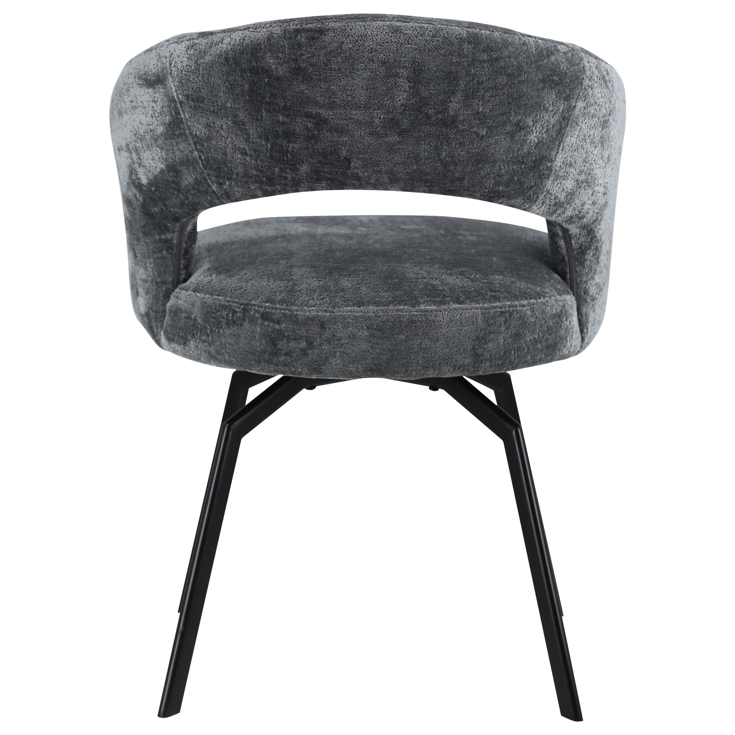 Chaise en chenille grise EHBA