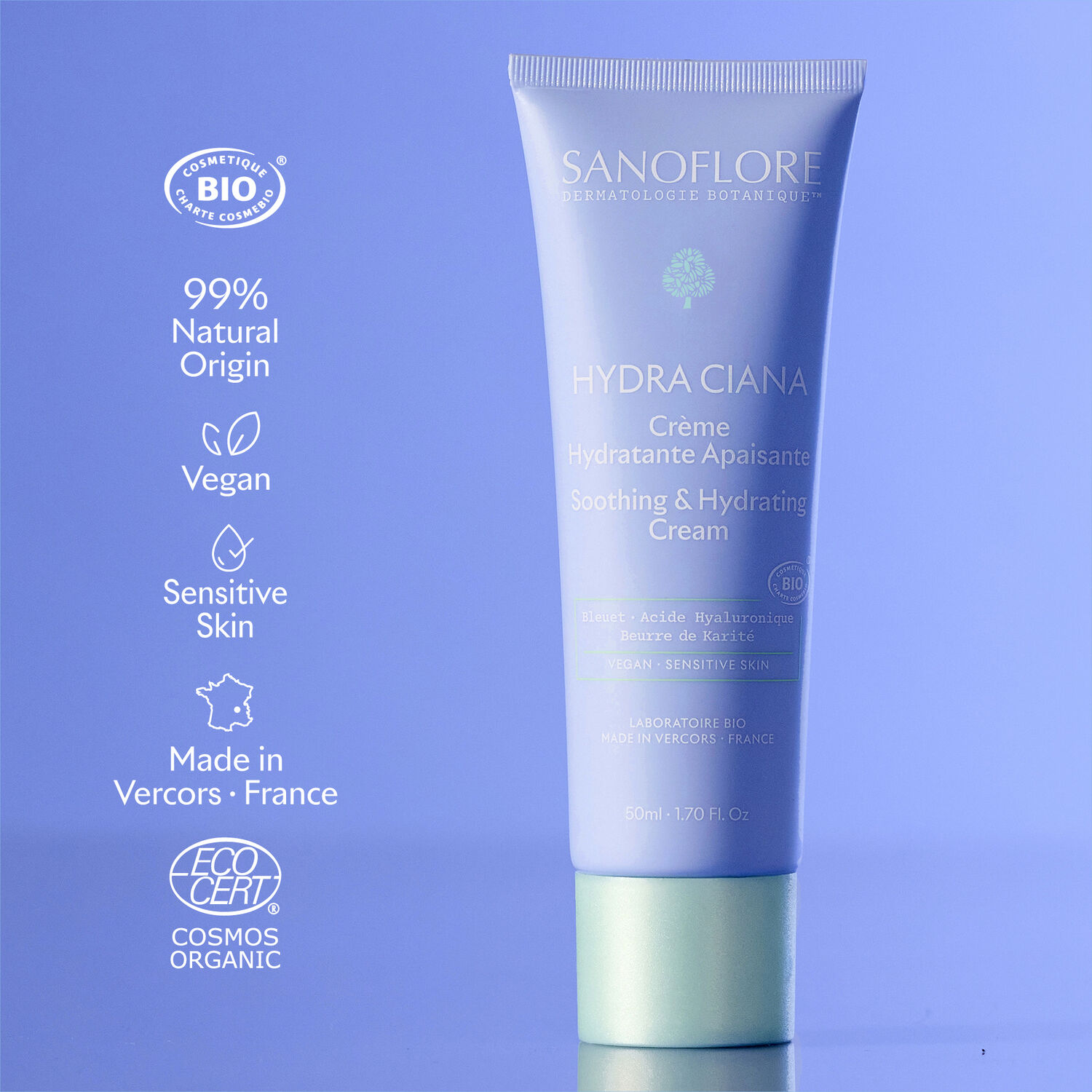 Hydra Ciana - Crème Hydratante Apaisante 50 ml