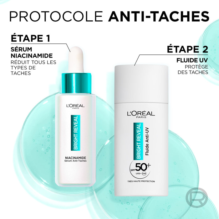 L'Oréal Paris Bright Reveal Fluide Anti-UV SPF50+ Anti-Taches Niacinamide 50ml