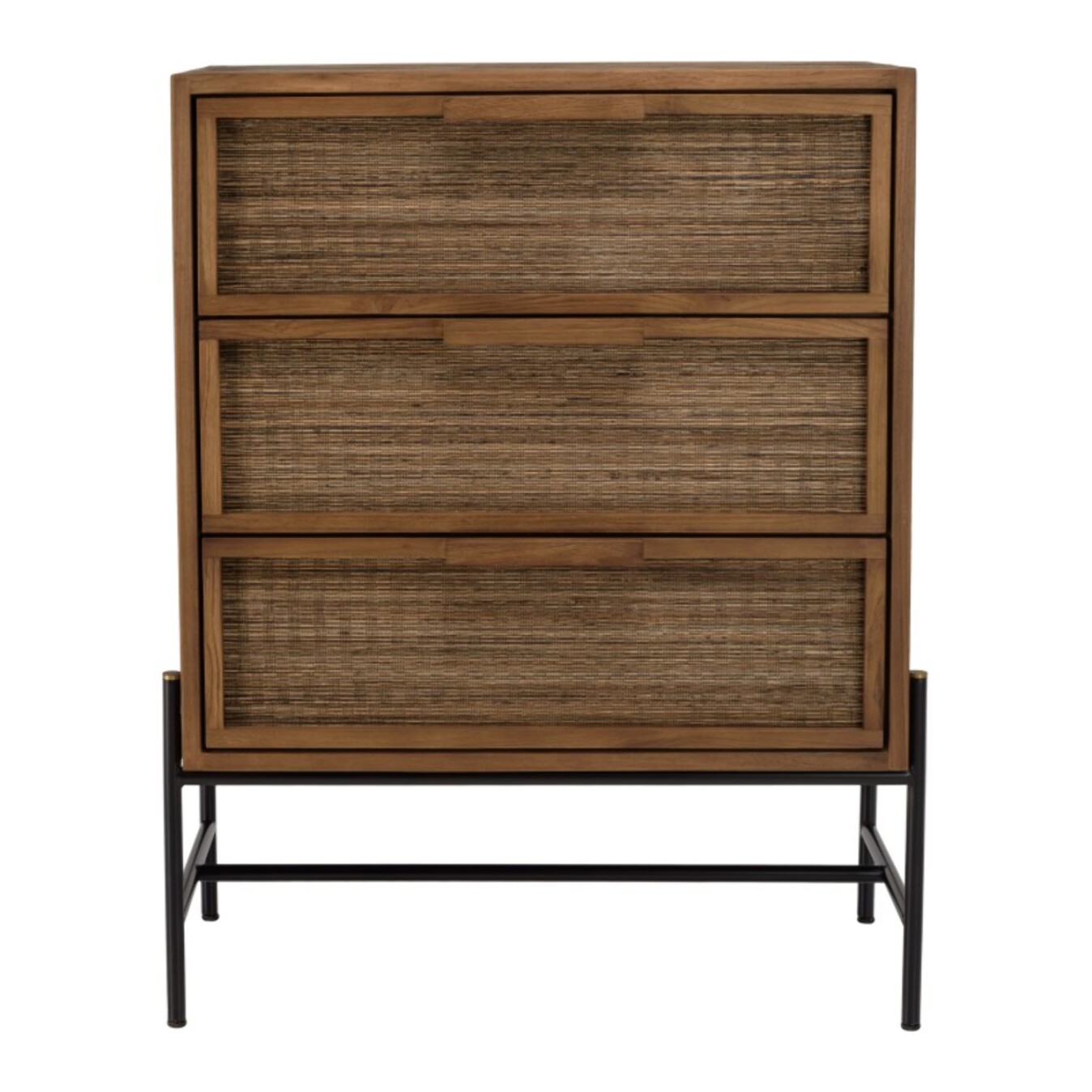 SIXTINE - Commode 3 tiroirs en bois de teck recyclé