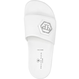 PHILIPP PLEIN Sandalias planas de goma HEXAGON