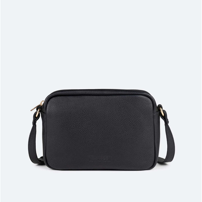 Bandolera Crossbody de Piel Vacuna y Detalles Oro CROSSBODY LEATHER CRAFT