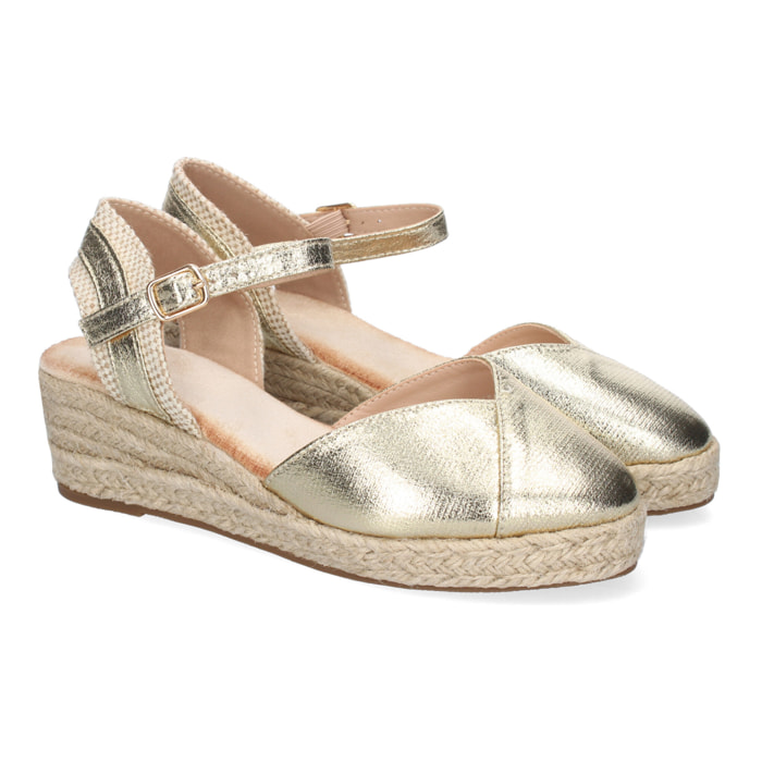 Sandalia de Cuña de Yute para Mujer, Comodas y Elegantes, Diseño Moderno con Tira Decorativa