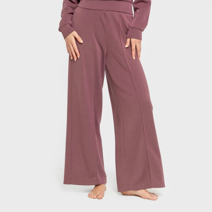 Pantalón largo pinzas estilo modal mujer