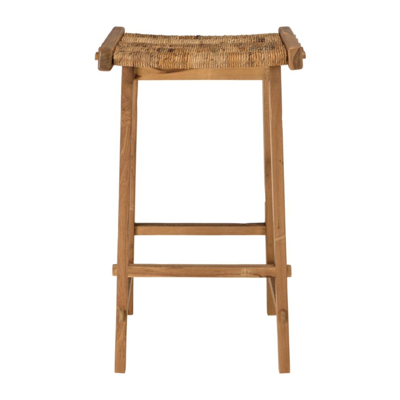 SIXTINE - Tabouret haut assise en tissage naturel