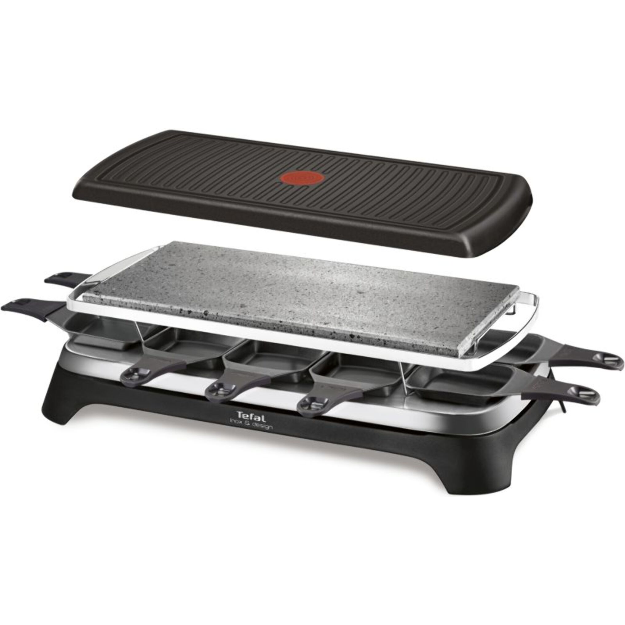 Raclette TEFAL RE45A812 Pierrade 3 en 1