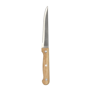 Lot de 6 couteaux à steak en acier inoxydable