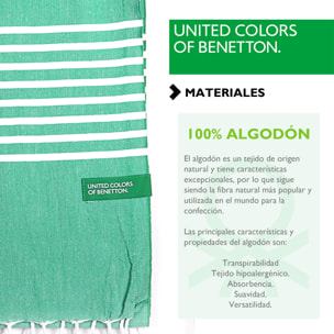 SET 2 TOALLAS BENETTON HAMMAN 80X165CM 170GSM 100%ALGODON VERDE BENETTON