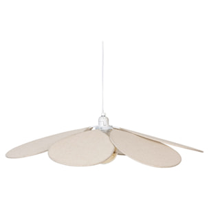 Suspension pétales en tissu - Beige