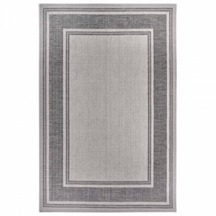 Tapis exterieur, motif géométrique kilim, structure résistante, bil
