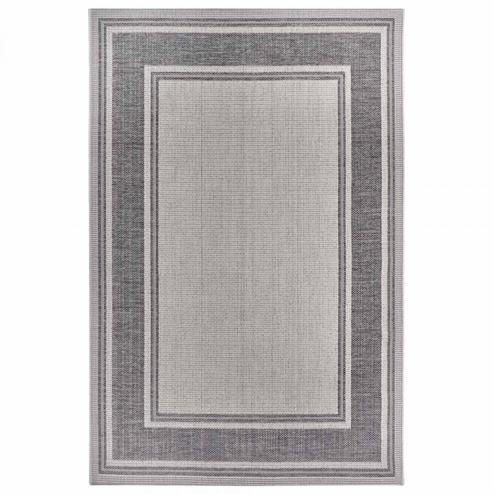 Tapis exterieur, motif géométrique kilim, structure résistante, bil