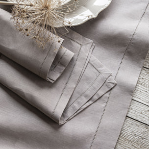 Nappe unie en lin, Made in France, FLORENCE , Beige épeautre