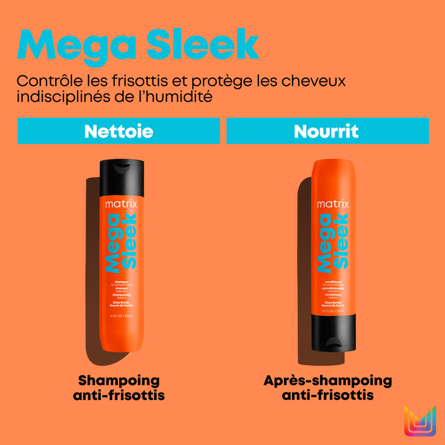 Mega Sleek - Après-Shampoing Anti-Frisottis