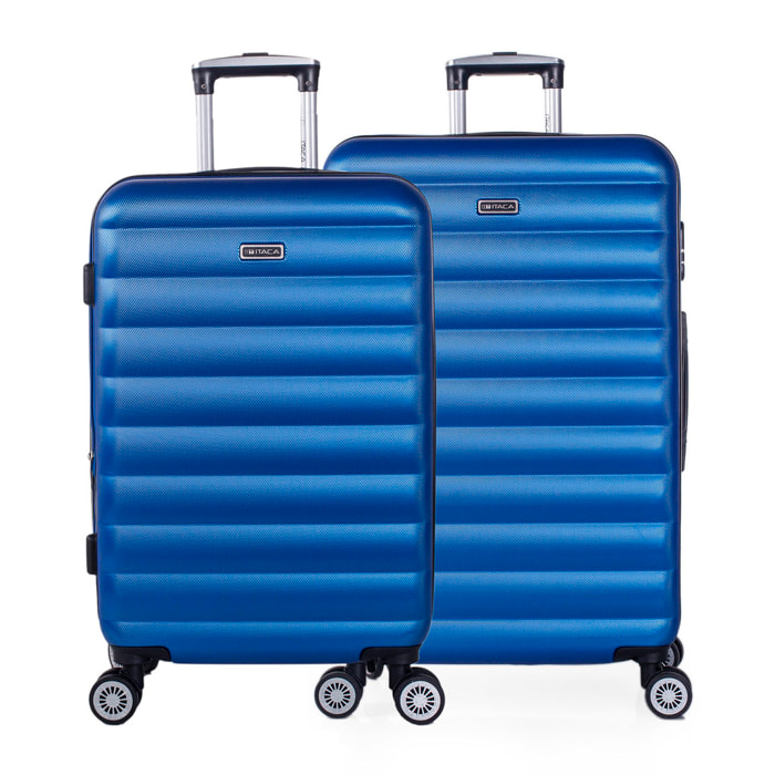 Juego De Maletas Rígidas Abs Itaca Simoa Azul