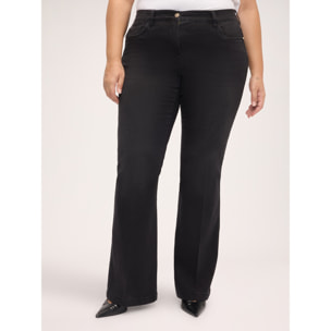 Fiorella Rubino - Jeans Flare lavaggio dark - Nero
