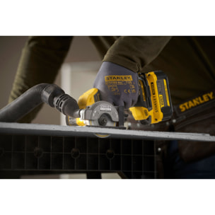 STANLEY FATMAX V20 Mini-Scie Circulaire 75 mm Brushless 18V Sans Batterie SFMCM300B-XJ