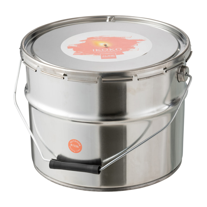 J-Line bougie Exterieure Pot De Peinture - métal - blanc - large - 135H