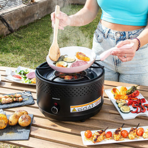 Barbecue a Carbone Portatile Senza Fumo CleanQ InnovaGoods